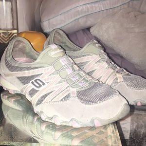 Pink and grey sketchers size 7.5